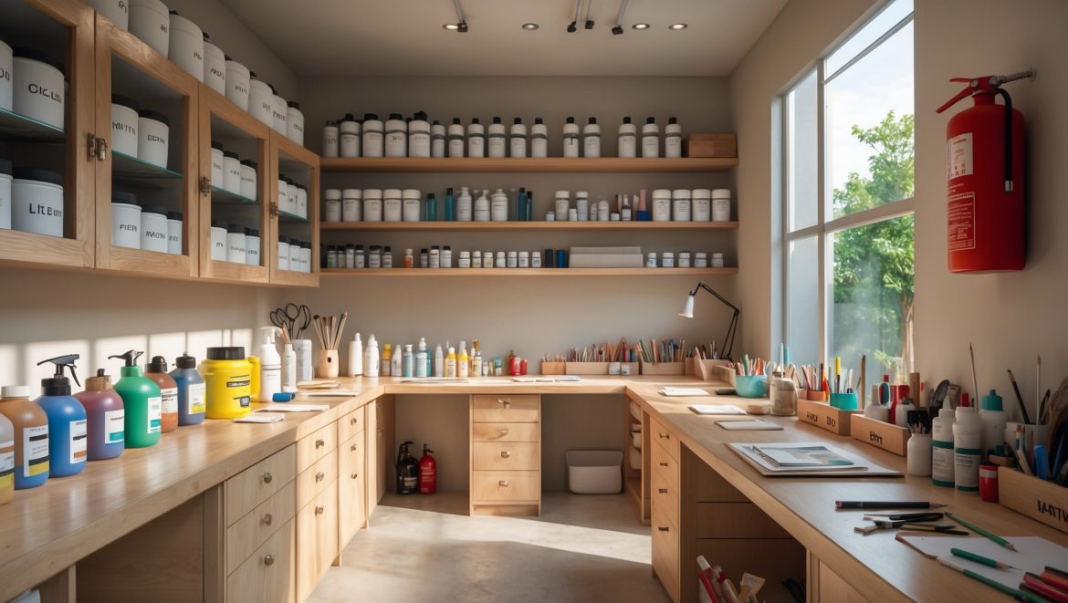 How to Safely Store and Organize Hazardous Materials in Your DIY Craft Studio