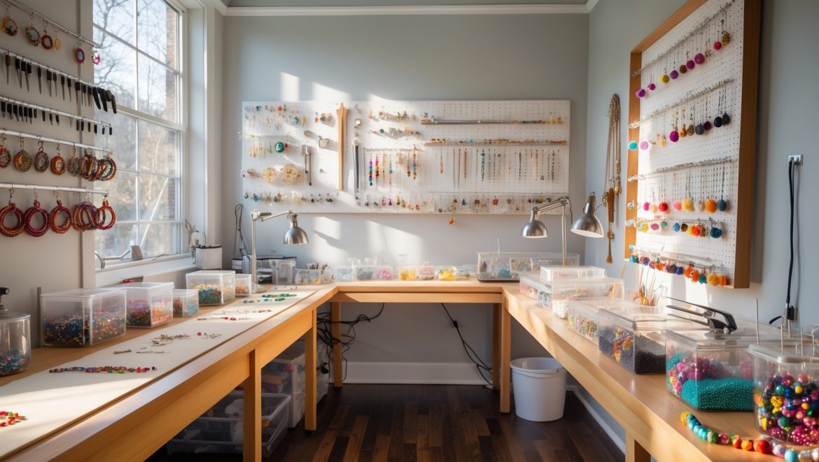 How to Set Up a DIY Craft Studio for Jewelry Making: Tools, Storage & Safety Tips