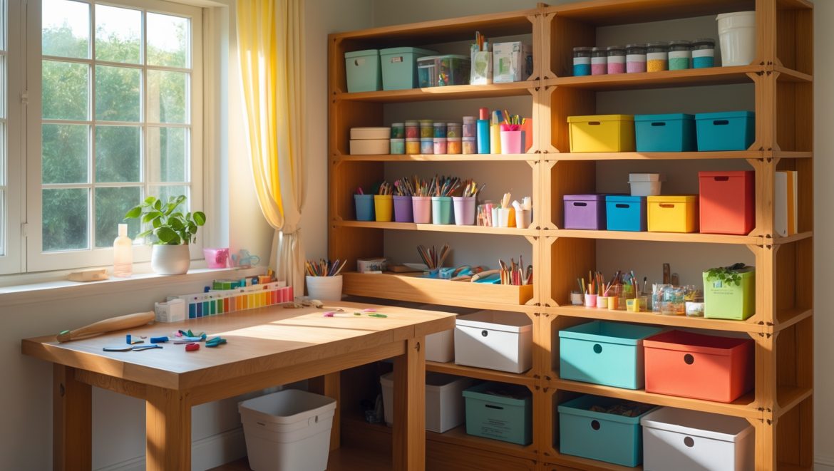 Craft Studio Storage: Building a Custom Modular Shelving System